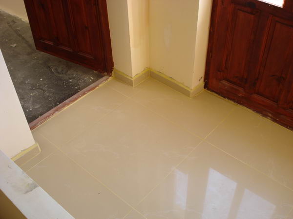 Tiling of the floors
